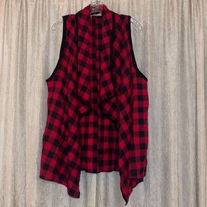 Twenty Second Plaid Vest Sz 1X
